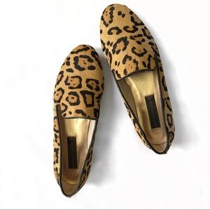 Steve by Steve Madden Leopard Print Flats Loafers